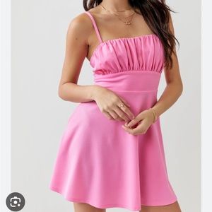 Francesca’s Rushed Bust Mini Dress